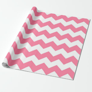 Pink Chevron Pattern Wrapping Paper