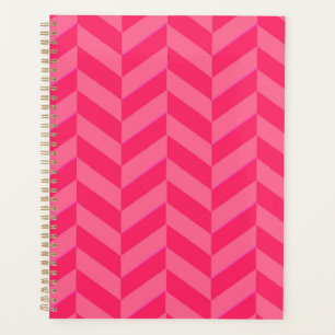 Pink Chevron Stylish  Planner