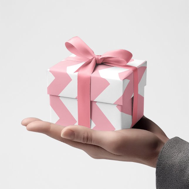 Pink Chevron Wrapping Paper (Pink Zigzag)