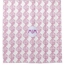 Pink Chi Ro Cross Tiled Monogrammed 