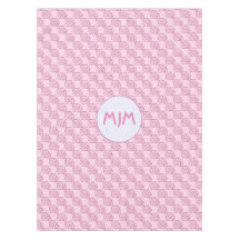 Pink Chi Ro Cross Tiled with Initials