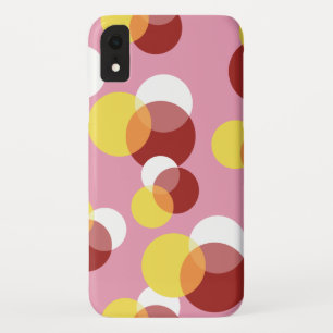 Pink Chic Geometric Polka Dots Pattern Case-Mate iPhone Case