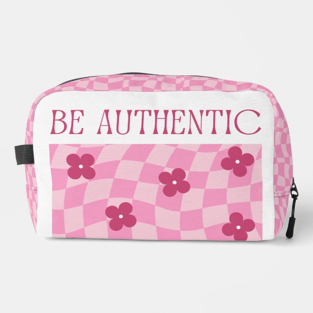 Pink Chic Toiletry Bag – Playful & Stylish (Front)