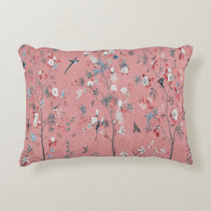 Pink Chinoiserie Accent Pillow