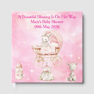 Pink Chinoiserie Baby Shower Guest Book