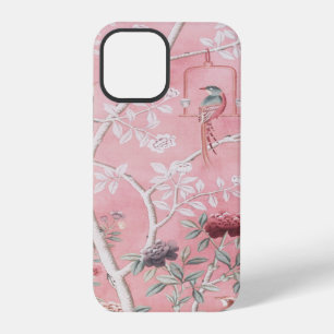 Pink Chinoiserie Bird Floral Elegant iPhone 12 Pro Case