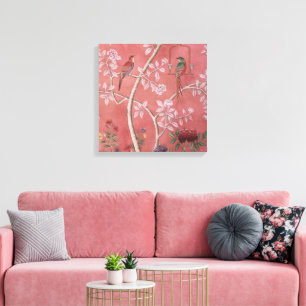 Pink Chinoiserie Canvas Print