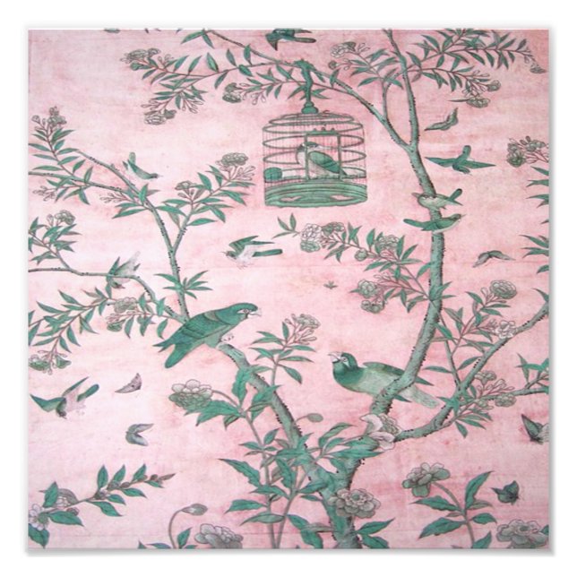 Pink Chinoiserie  Photo Print (Front)
