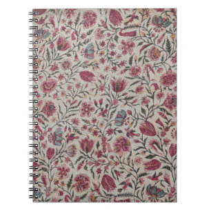 Pink Chintz Flowers Boho Cottagecore Notebook