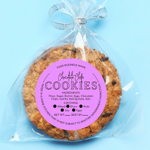 Pink Chocolate Chip Cookies Cottage Law Sticker