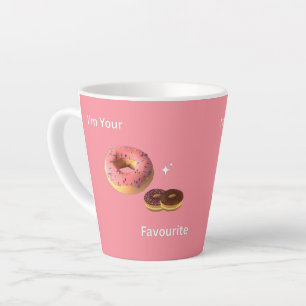 Pink & Chocolate Doughnut Mug – Sweet Morning Vibe