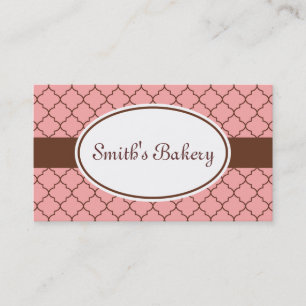 Pink Chocolate Pattern Business Card