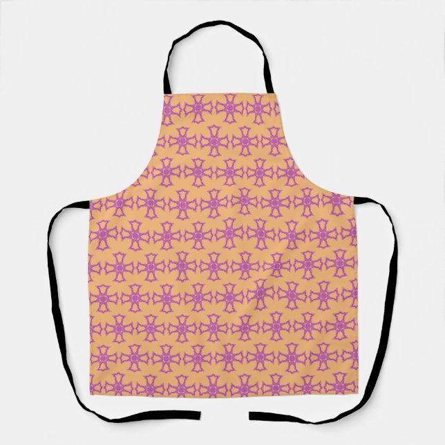 Pink Christian Cross Apron (Front)