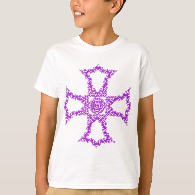 Pink Christian Cross T-Shirt (Front)