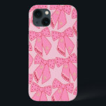 Pink Christmas Bows iPhone 13 Case<br><div class="desc">Colourful Christmas Bows - Coquette Ribbons – Pink.</div>
