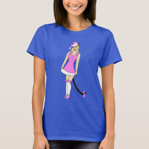 Pink Christmas catgirl T-Shirt