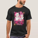 Pink Christmas Crew Snowman With Candy Cane Xmas H T-Shirt<br><div class="desc">Pink Christmas Crew Snowman With Candy Cane Xmas Holiday Premium</div>