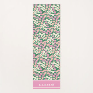 Pink Christmas Dogs Personalised Girl Yoga Mat