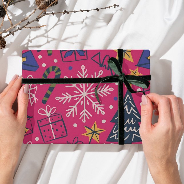 Pink Christmas fun Wrapping Paper (Creator Uploaded)