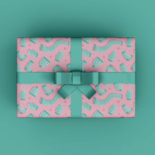 Pink Christmas Gift wrapping paper