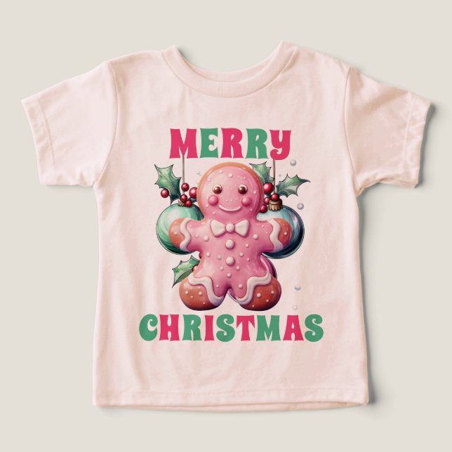 Pink Christmas Gingerbread  (Design Front)
