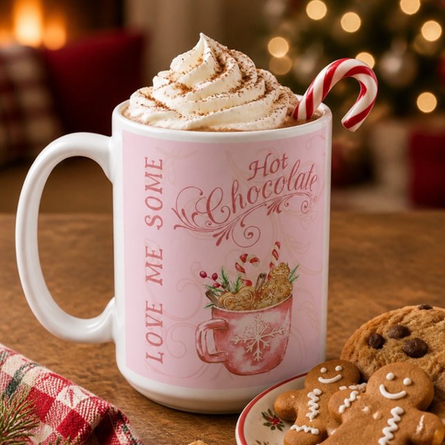 Pink Christmas Hot Chocolate Mug (Creator Uploaded)