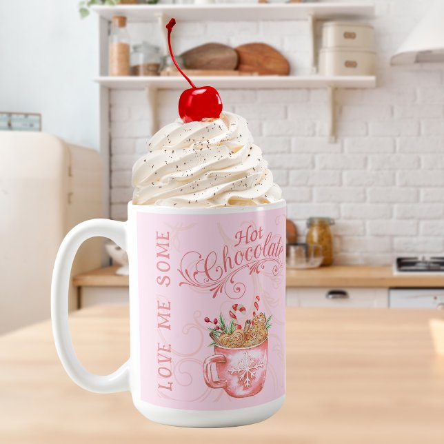 Pink Christmas Hot Chocolate Mug (Creator Uploaded)