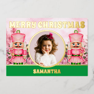 Pink Christmas Nutcracker Kids Photo 