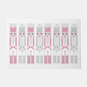 Pink Christmas Nutcracker Mat 