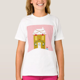 Pink Christmas Party Kids Birthday Holiday T-Shirt