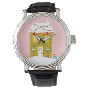 Pink Christmas Party Kids Birthday Holiday Watch