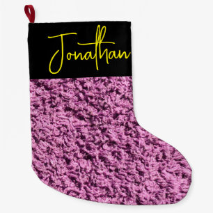 Pink Christmas Stocking - Personalised Large Size!