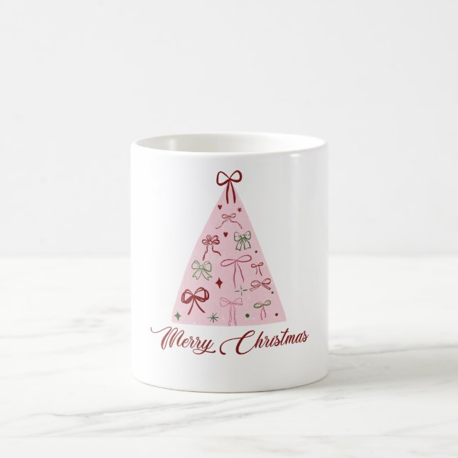 Pink Christmas Tree Mug (Center)