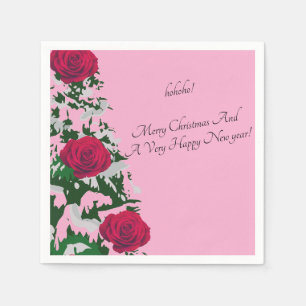 PINK CHRISTMAS TREE  NAPKIN