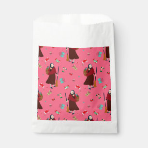 pink christmas witch befana gothmas  favour bags