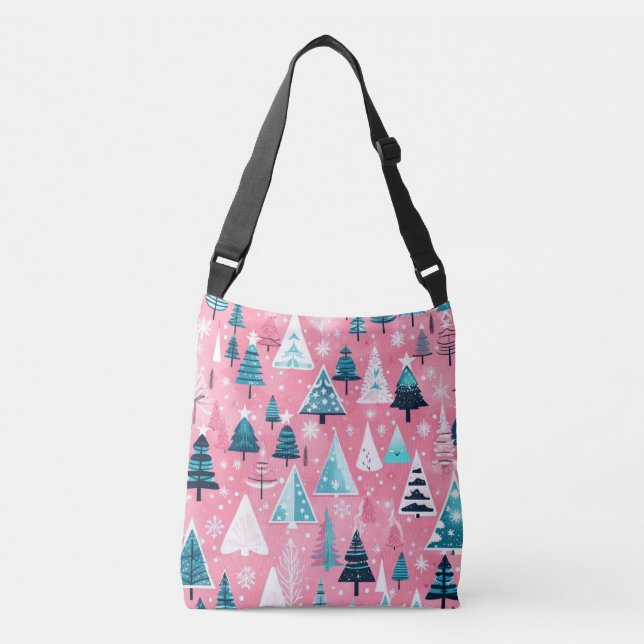 Pink Christmases Crossbody Bag (Front)