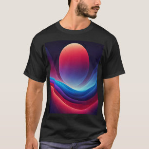 pink chrome purple flowing waves T-Shirt