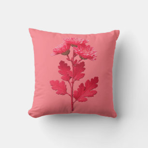 Pink Chrysanthemum  Cushion