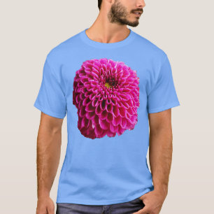 Pink Chrysanthemum Floral Photo Cutout T-Shirt