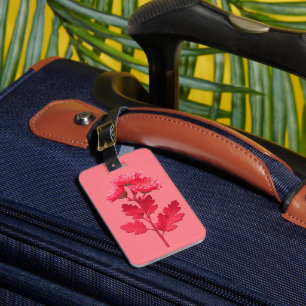 Pink Chrysanthemum Luggage Tag