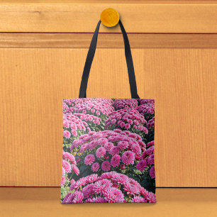 Pink Chrysanthemums Tote Bag