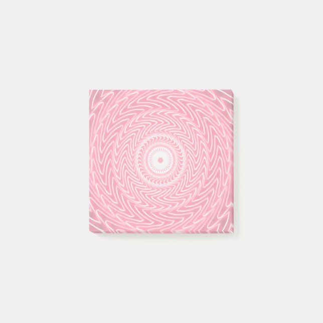 Pink circles pattern post-it notes (Front)
