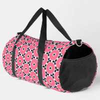Pink Circles Pattern Throw Pillow
