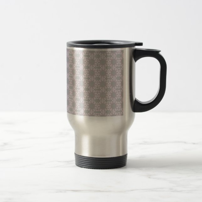 Pink Circles Travel Mug (Right)