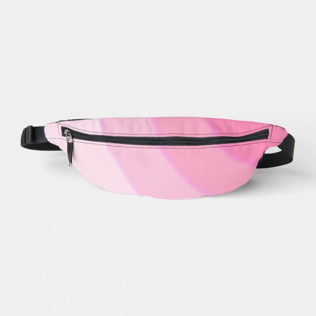 Pink Circular Swirls ombre  Bum Bags (Front)