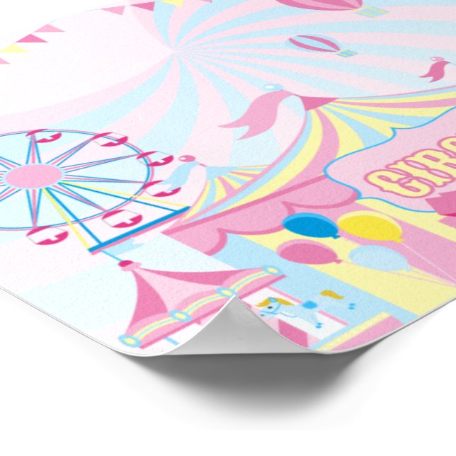 Pink Circus Poster (Corner)