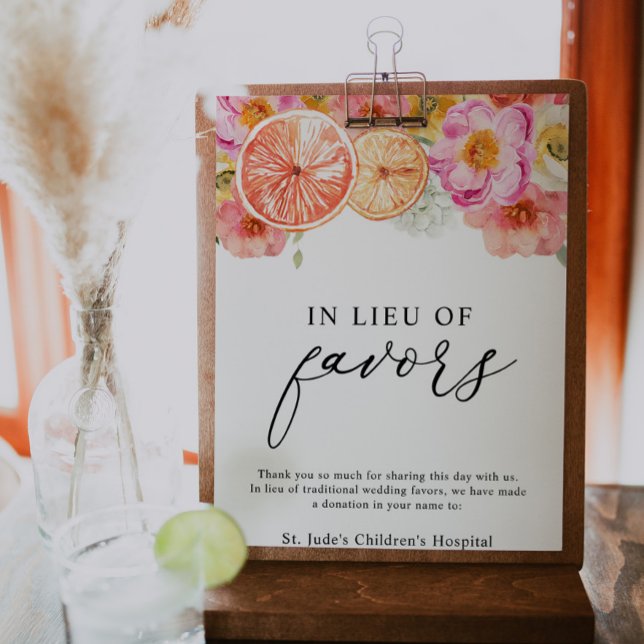 Pink Citrus Flower In Lieu of Favours Donation Sig (Creator Uploaded)