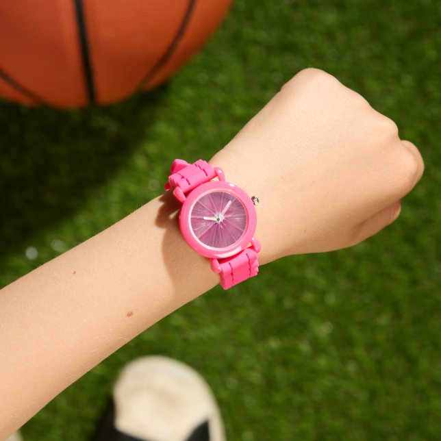 Pink citrus fruit watch (Wrist)