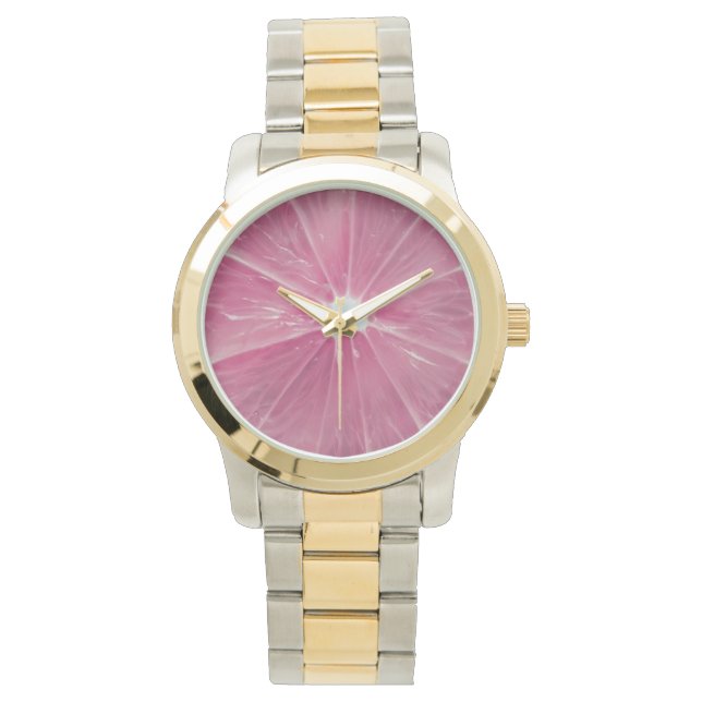 Pink citrus fruit watch (Front)