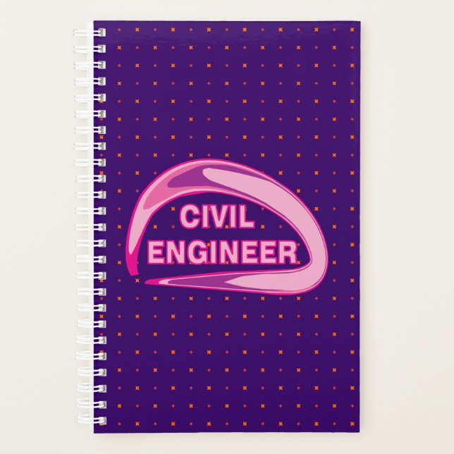 Pink Civil Engineer Planner (Front)